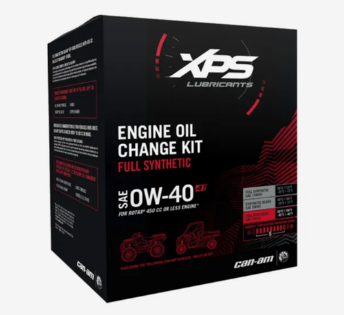 XPS Oil Change Kit - Rotax 450 cc or Less Synthetic 0W-40 (Can-Am Off-Road), 779257, kit box