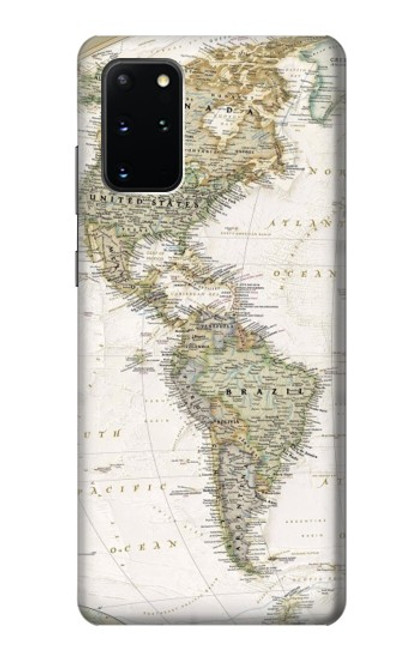 S0604 World Map Case For Samsung Galaxy S20 Plus, Galaxy S20+