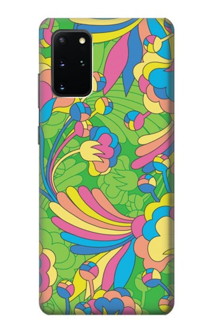 S3273 Flower Line Art Pattern Case For Samsung Galaxy S20 Plus, Galaxy S20+