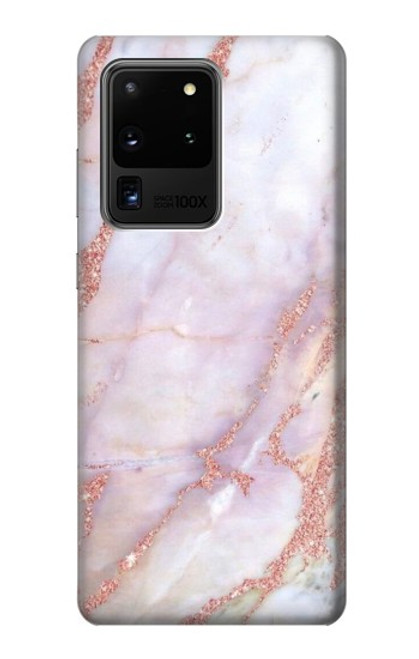 S3482 Soft Pink Marble Graphic Print Case For Samsung Galaxy S20 Ultra