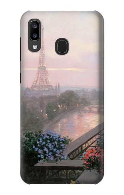 S1443 Terrace in Paris Eifel Case For Samsung Galaxy A20, Galaxy A30