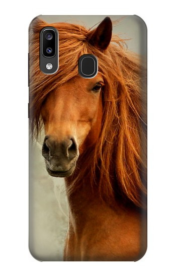 S1595 Beautiful Brown Horse Case For Samsung Galaxy A20, Galaxy A30