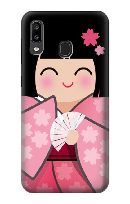 S3042 Japan Girl Hina Doll Kimono Sakura Case For Samsung Galaxy A20, Galaxy A30