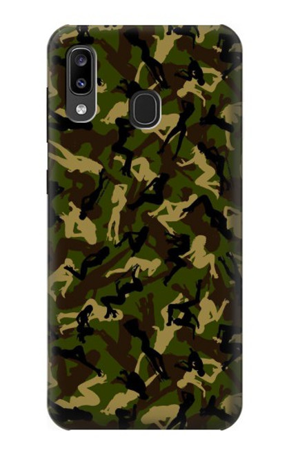 S3356 Sexy Girls Camo Camouflage Case For Samsung Galaxy A20, Galaxy A30