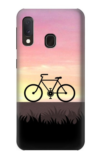 S3252 Bicycle Sunset Case For Samsung Galaxy A20e