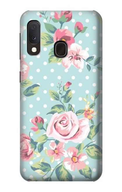 S3494 Vintage Rose Polka Dot Case For Samsung Galaxy A20e