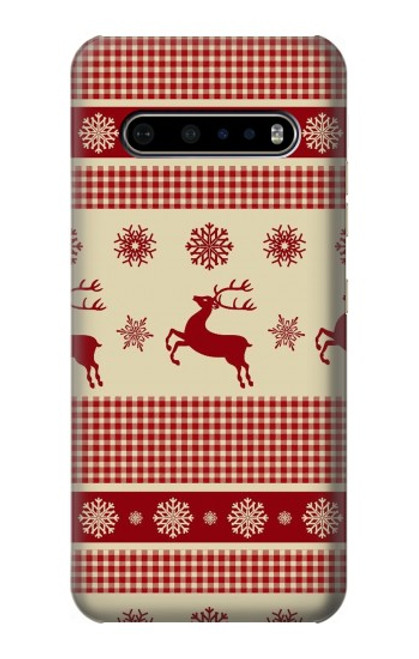 S2310 Christmas Snow Reindeers Case For LG V60 ThinQ 5G