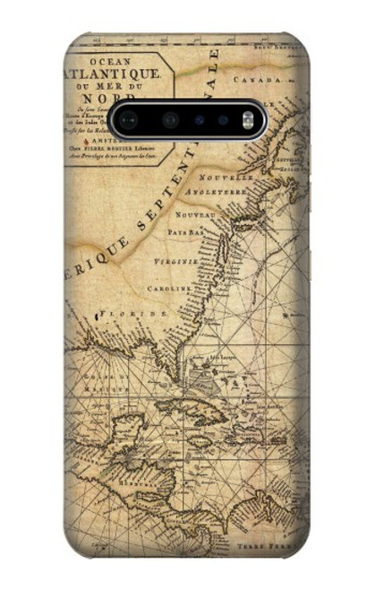 S2506 Exploration North America Map Case For LG V60 ThinQ 5G