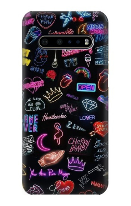 S3433 Vintage Neon Graphic Case For LG V60 ThinQ 5G