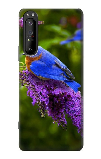 S1565 Bluebird of Happiness Blue Bird Case For Sony Xperia 1 II