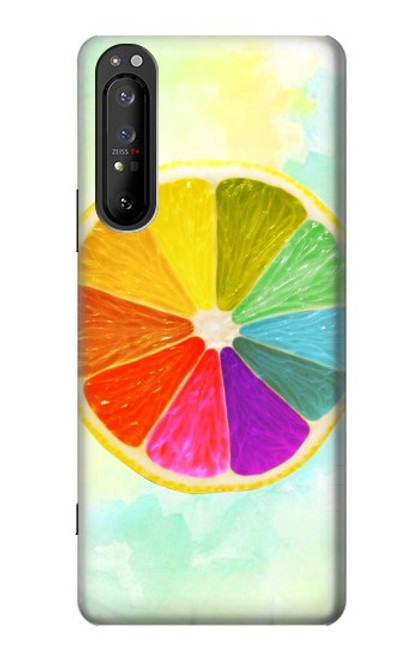 S3493 Colorful Lemon Case For Sony Xperia 1 II