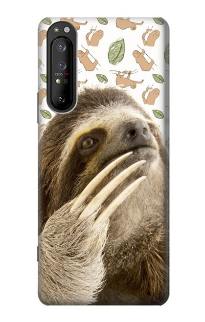 S3559 Sloth Pattern Case For Sony Xperia 1 II