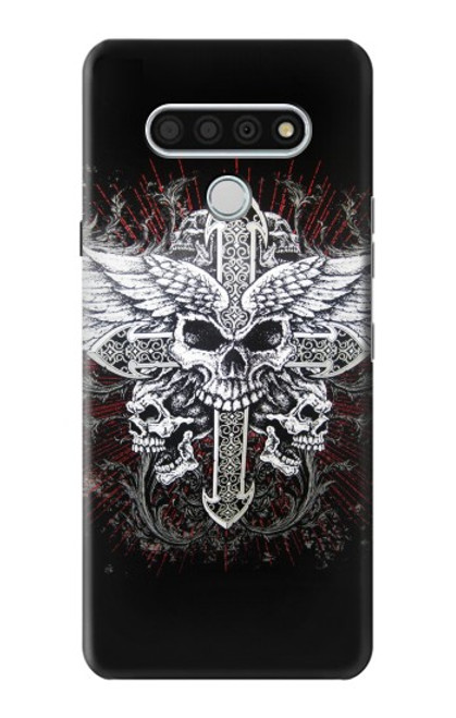 S1434 Skull Wing Tattoo Biker Case For LG Stylo 6