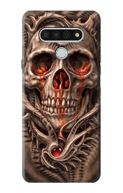 S1675 Skull Blood Tattoo Case For LG Stylo 6
