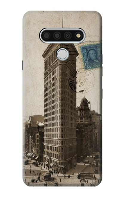 S2832 New York 1903 Flatiron Building Postcard Case For LG Stylo 6