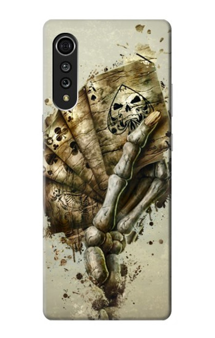 S0550 Skull Card Poker Case For LG Velvet