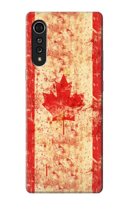 S1603 Canada Flag Old Vintage Case For LG Velvet