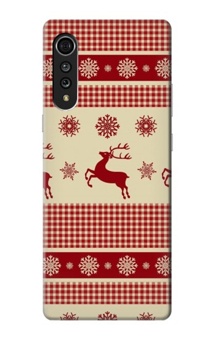 S2310 Christmas Snow Reindeers Case For LG Velvet