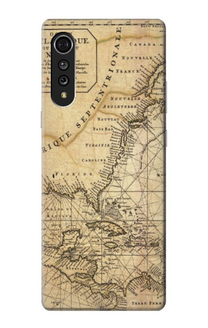 S2506 Exploration North America Map Case For LG Velvet