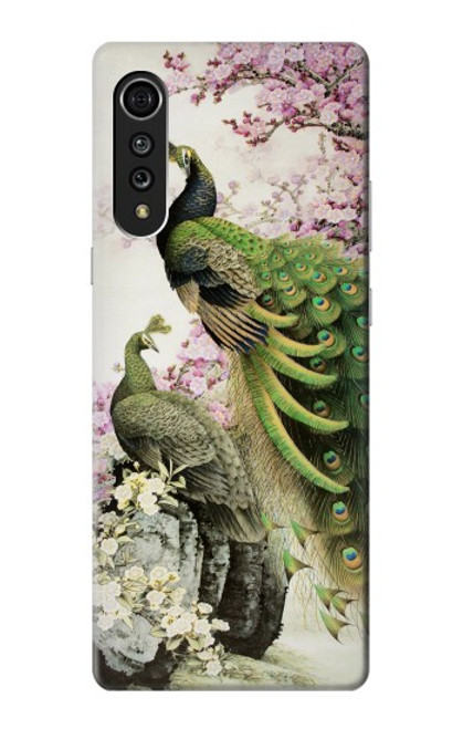 S2773 Peacock Chinese Brush Painting Case For LG Velvet