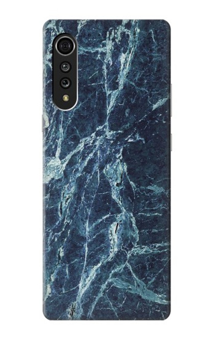 S2799 Light Blue Marble Stone Graphic Printed Case For LG Velvet