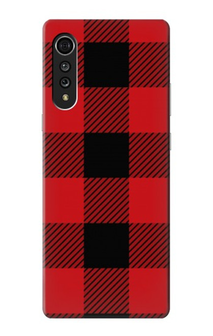 S2931 Red Buffalo Check Pattern Case For LG Velvet