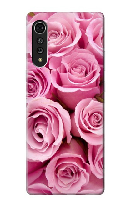 S2943 Pink Rose Case For LG Velvet