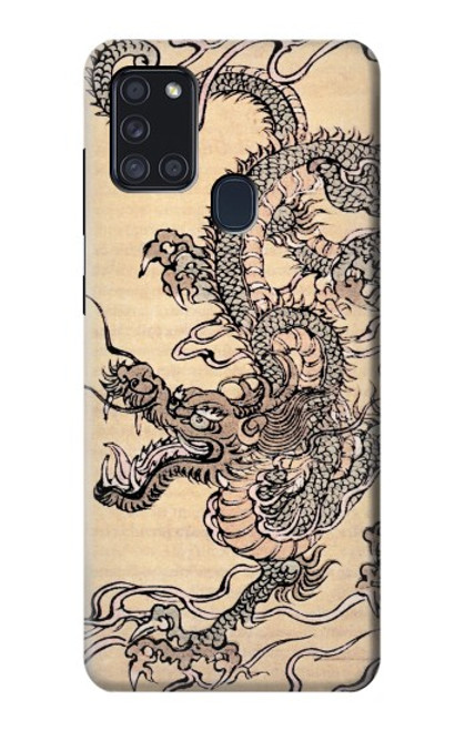 S0318 Antique Dragon Case For Samsung Galaxy A21s