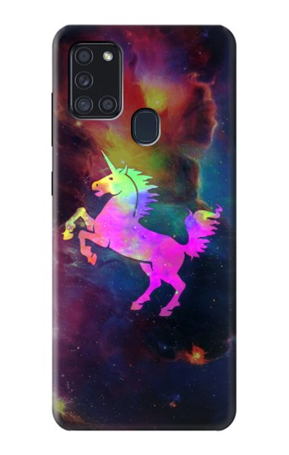 S2486 Rainbow Unicorn Nebula Space Case For Samsung Galaxy A21s