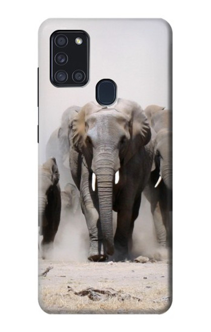 S3142 African Elephant Case For Samsung Galaxy A21s