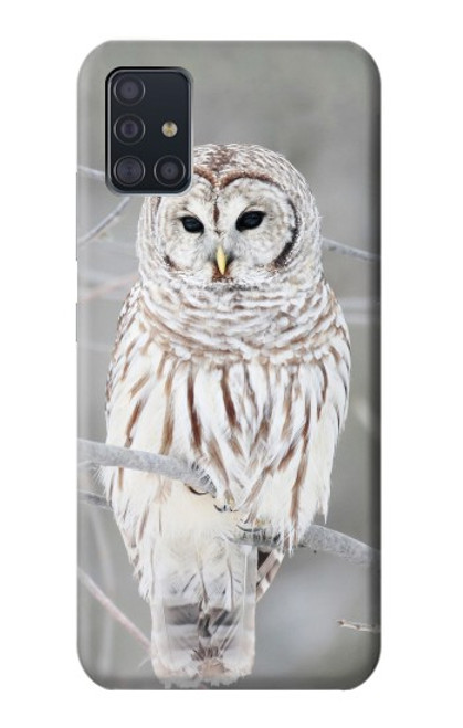 S1566 Snowy Owl White Owl Case For Samsung Galaxy A51 5G