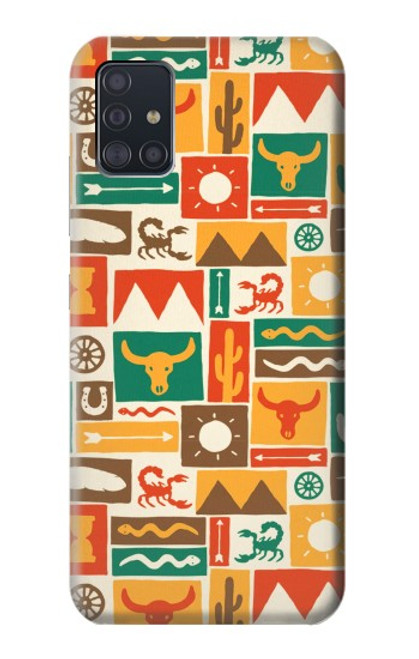 S1873 Western Pattern Case For Samsung Galaxy A51 5G