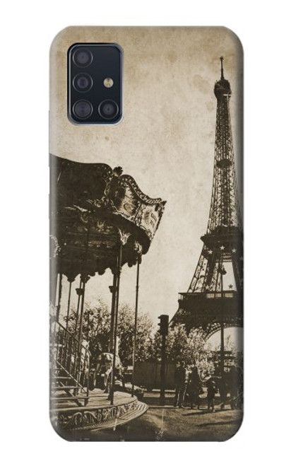 S2174 Eiffel Tower Vintage Paris Case For Samsung Galaxy A51 5G