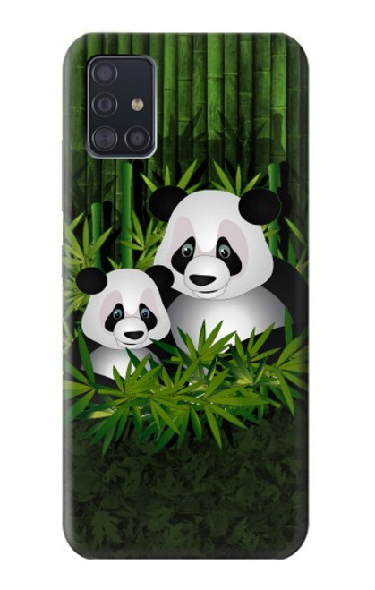 S2441 Panda Family Bamboo Forest Case For Samsung Galaxy A51 5G