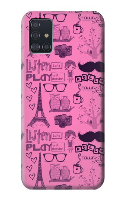 S2885 Paris Pink Case For Samsung Galaxy A51 5G