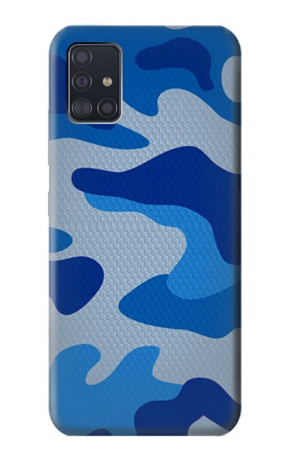 S2958 Army Blue Camo Camouflage Case For Samsung Galaxy A51 5G