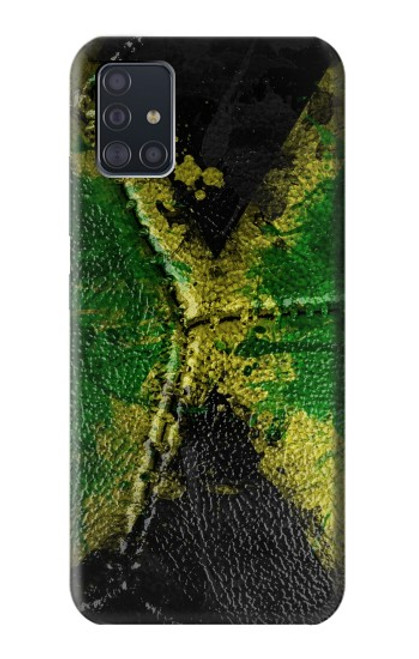 S3319 Jamaica Flag Vintage Football Graphic Case For Samsung Galaxy A51 5G