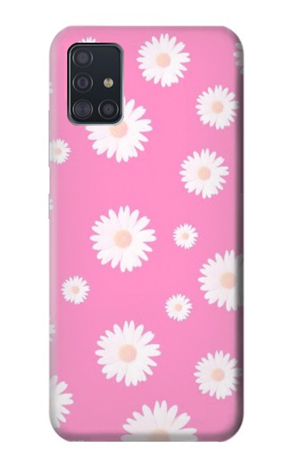 S3500 Pink Floral Pattern Case For Samsung Galaxy A51 5G