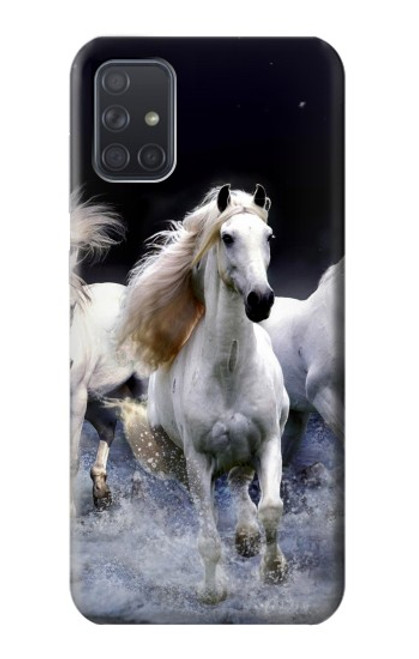 S0246 White Horse Case For Samsung Galaxy A71 5G