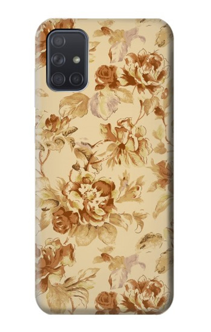 S2180 Flower Floral Vintage Pattern Case For Samsung Galaxy A71 5G