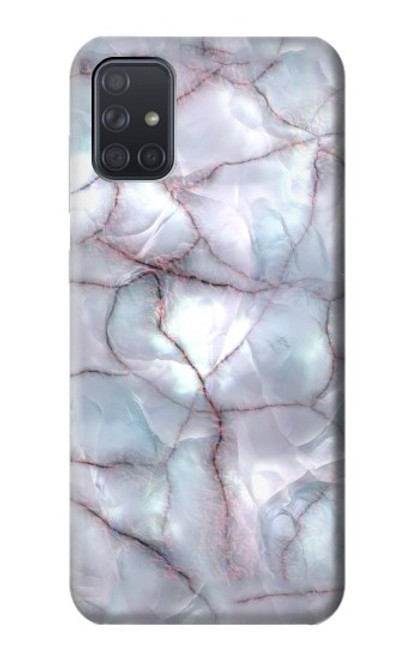 S2316 Dark Blue Marble Texture Graphic Print Case For Samsung Galaxy A71 5G