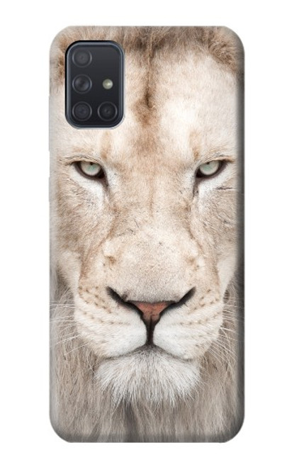 S2399 White Lion Face Case For Samsung Galaxy A71 5G