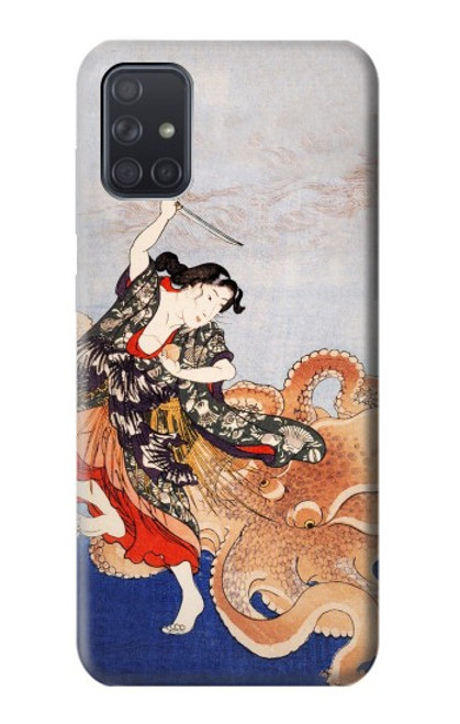 S2496 Japan Art Utagawa Kuniyoshi Tamatori Case For Samsung Galaxy A71 5G