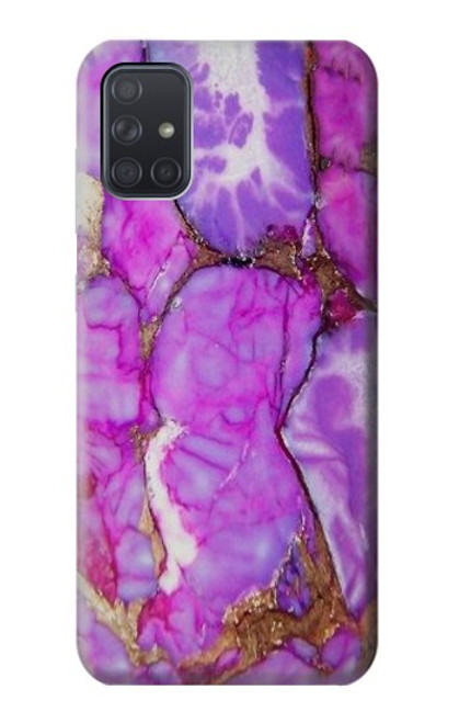 S2907 Purple Turquoise Stone Case For Samsung Galaxy A71 5G