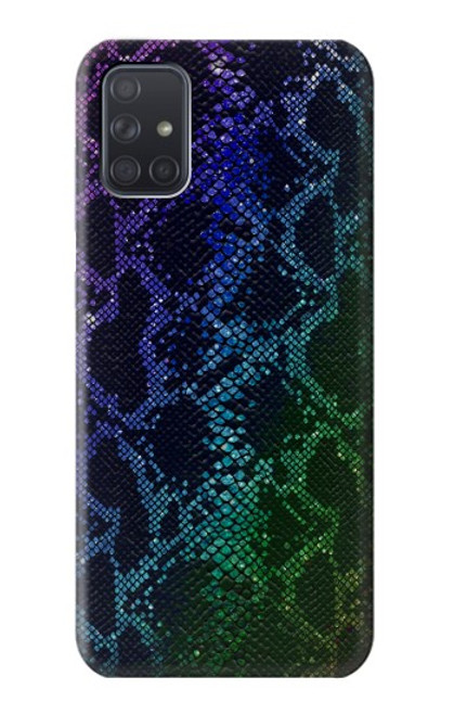 S3366 Rainbow Python Skin Graphic Print Case For Samsung Galaxy A71 5G