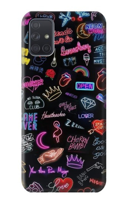 S3433 Vintage Neon Graphic Case For Samsung Galaxy A71 5G