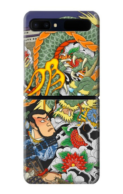 S0454 Japan Tattoo Case For Samsung Galaxy Z Flip 5G