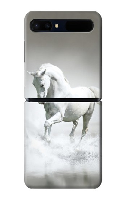 S0932 White Horse Case For Samsung Galaxy Z Flip 5G