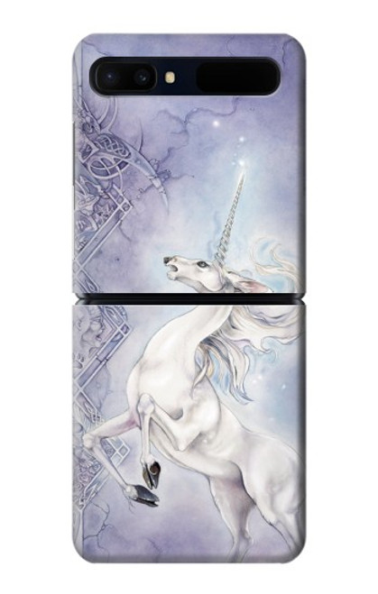 S1134 White Horse Unicorn Case For Samsung Galaxy Z Flip 5G