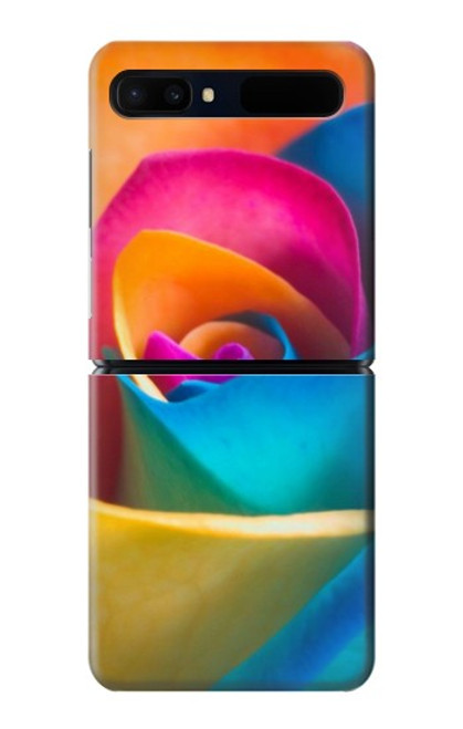 S1671 Rainbow Colorful Rose Case For Samsung Galaxy Z Flip 5G